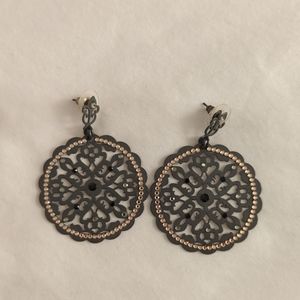 Laser cut filigree earrings
